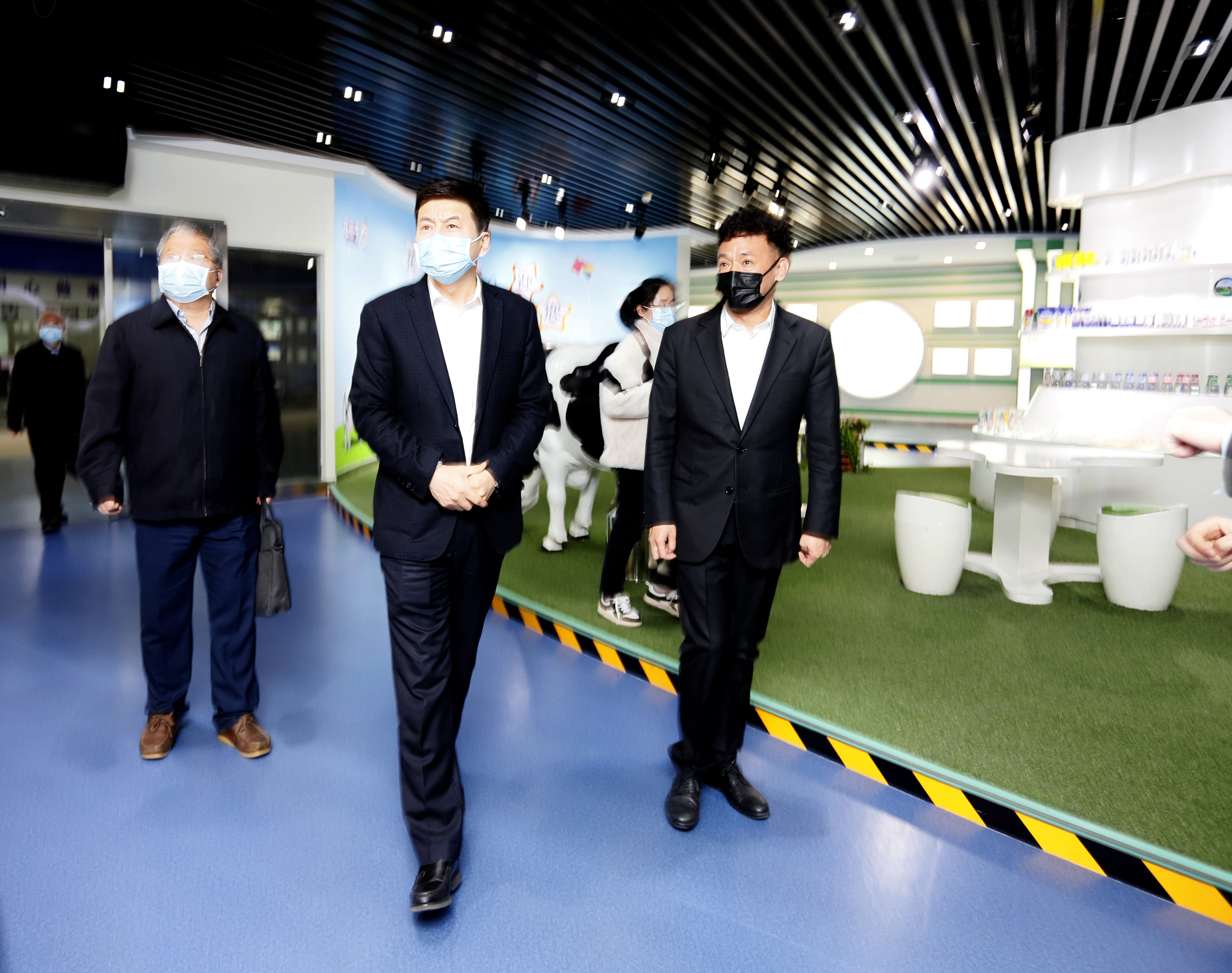 河南省委常委、副省长费东斌莅临 安博(中国)乳业集团调研