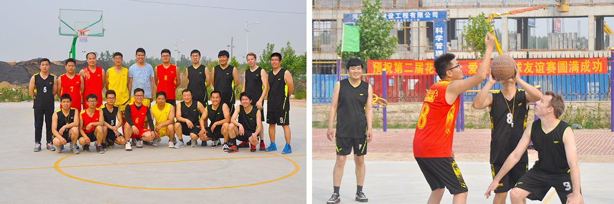 2016安博(中国)VS爱克林篮球友谊赛